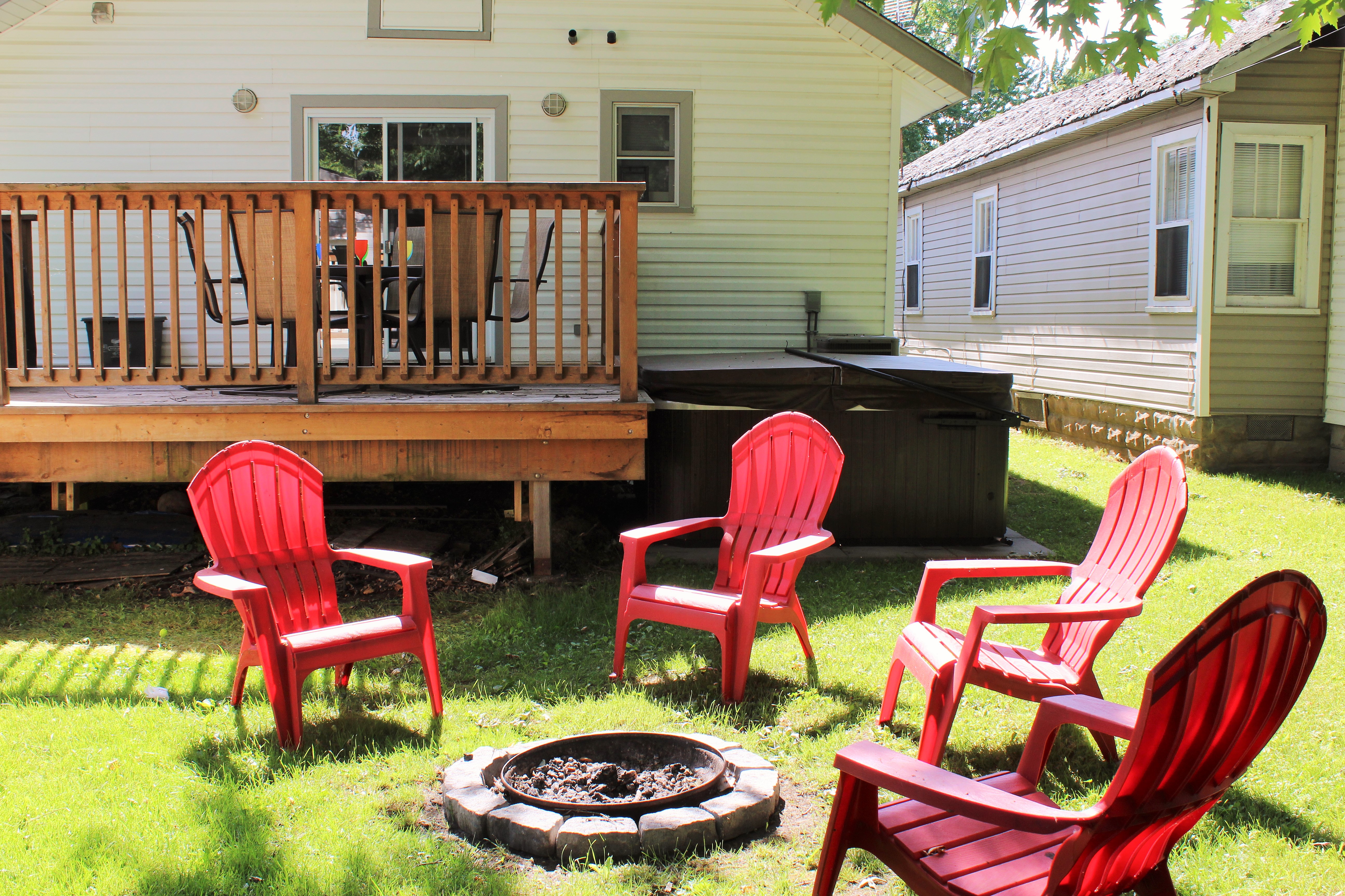 Crystal Beach Property Management - Beebalm Cottage Fire Pit